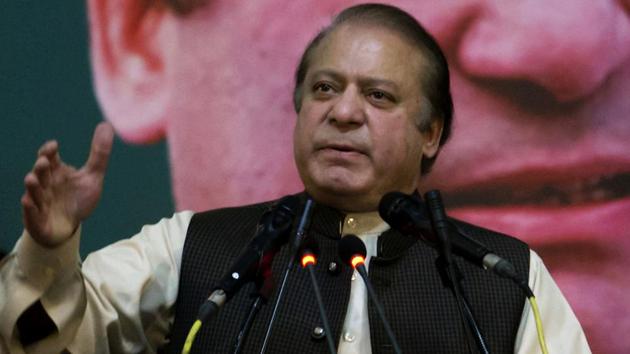 Nawaz Sharif, his daughter Maryam and son-in-law retired captain Mohammad Safdar were released from Rawalpindi’s Adiala jail and flown back to Lahore on Wednesday night after the Islamabad High Court suspended their sentences.(AP File Photo)