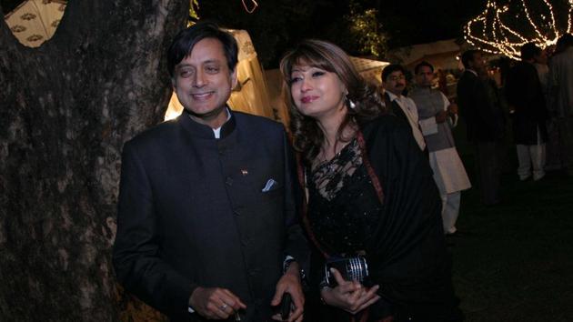 A Delhi court Monday sent Sunanda Pushkar’s death case against Congress leader Shashi Tharoor to Sessions court for further proceedings.(HT FILE PHOTO)