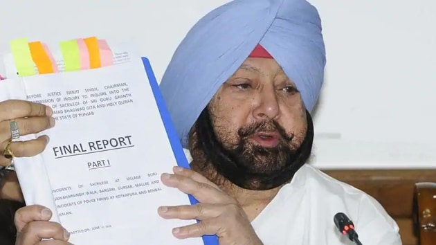 Punjab chief minister Captain Amarinder Singh. (HT File) Punjab chief minister Captain Amarinder Singh. (HT File)