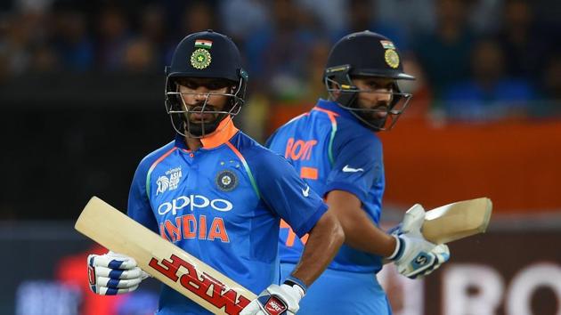 Indian cricket team captain Rohit Sharma (R) and Shikhar Dhawan runs between the wickets during the one day international (ODI) Asia Cup cricket match between Pakistan and India at the Dubai International Cricket Stadium in Dubai (AFP) Indian cricket team captain Rohit Sharma (R) and Shikhar Dhawan runs between the wickets during the one day international (ODI) Asia Cup cricket match between Pakistan and India at the Dubai International Cricket Stadium in Dubai (AFP)