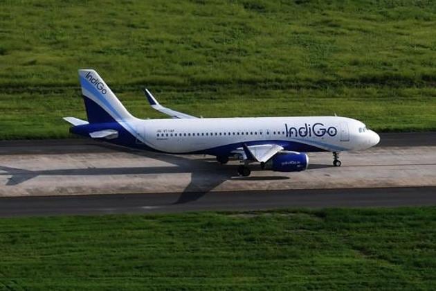 An IndiGo airline taxi on the runway prior to take off at Indira Gandhi International Airport in New Delhi. (AFP Photo) An IndiGo airline taxi on the runway prior to take off at Indira Gandhi International Airport in New Delhi. (AFP Photo)