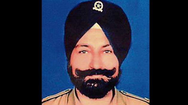 File photo of Naib Subedar Kulwant Singh (HT) File photo of Naib Subedar Kulwant Singh (HT)