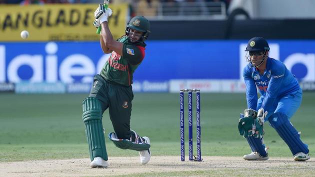 Bangladesh batsman Shakib Al Hasan plays a shot. (AFP)