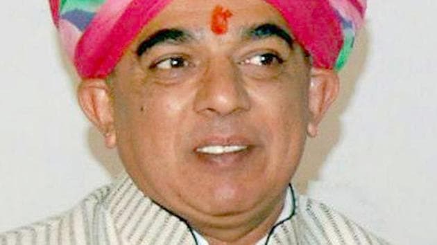 Manvendra Singh was the BJP MLA from Sheo, Rajasthan.(HT File Photo)