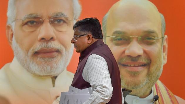 Union law minister Ravi Shankar Prasad after addressing the media in New Delhi, on September 22, 2018. (PTI) Union law minister Ravi Shankar Prasad after addressing the media in New Delhi, on September 22, 2018. (PTI)