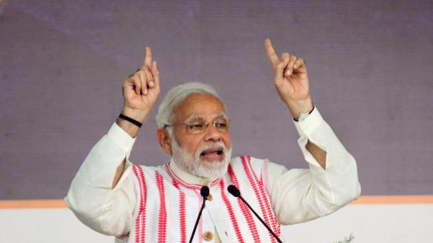 Prime Minister Narendra Modi addresses the gathering as he launches Ayushman Bharat-National Health Protection Scheme, in Ranchi. (PTI Photo) Prime Minister Narendra Modi addresses the gathering as he launches Ayushman Bharat-National Health Protection Scheme, in Ranchi. (PTI Photo)