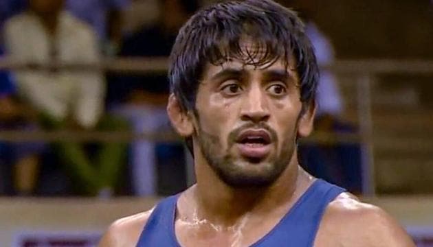 File photo of wrestler Bajrang Punia(PTI)