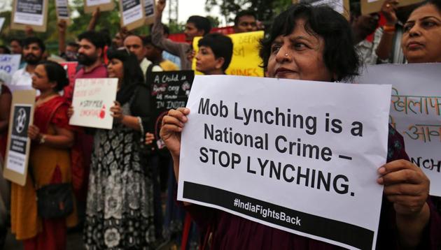 A protest against mob lynchings, in Ahmedabad. (Reuters File Photo)