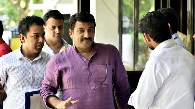Delhi BJP chief Manoj Tiwari said the issue of sealing had been extensively discussed and they had decided to condemn the misuse of court orders and denounce the ‘pick and choose’ method of sealing.(Amal KS/HT PHOTO) Delhi BJP chief Manoj Tiwari said the issue of sealing had been extensively discussed and they had decided to condemn the misuse of court orders and denounce the ‘pick and choose’ method of sealing.(Amal KS/HT PHOTO)