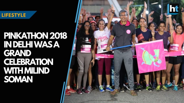 <p>The Pinkathon started by Milind Soman is like a celebration that goes on, and its sixth edition took place in Delhi on September 23. There were over 10,000 women in pink, from youngsters to those in their late 70s, including a team of visually impaired girls, hearing impaired girls, cancer survivors and mothers with their babies.</p><p>And then of course, there is 102-year-old Mann Kaur, who earlier this month won a gold medal at the World Masters Athletics Championships in Malaga, Spain, sitting inside the VIP enclosure with her 80-year old son Guru Dev. Outside on the stage where prizes are being distributed, a cheerful choreographer dances to pulsating music on stage, and the crowd comprising the runners are more than happy to follow his moves.</p>