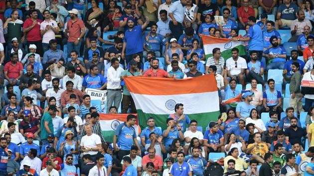 Indian cricket fans cheer in support of their national team during the Asia Cup 2018 match against Pakistan. (AFP) Indian cricket fans cheer in support of their national team during the Asia Cup 2018 match against Pakistan. (AFP)