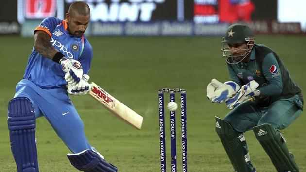 Shikhar Dhawan in action for India during their Asia Cup 2018 match against Pakistan. (AP) Shikhar Dhawan in action for India during their Asia Cup 2018 match against Pakistan. (AP)