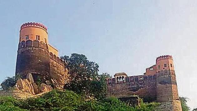 Madhogarh Fort in Mahendergarh.(HT Photo)