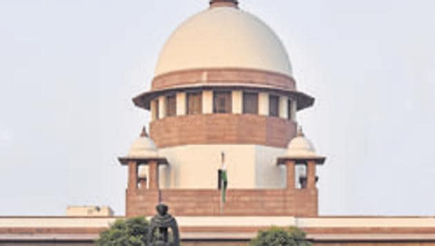 The Supreme Court is likely to pronounce on Wednesday its verdict on a batch of petitions seeking that a seven-judge bench reconsiders the court’s 2006 judgement which had put conditions for granting quota benefits in job promotions for SC/ST employees. (HT File Photo) The Supreme Court is likely to pronounce on Wednesday its verdict on a batch of petitions seeking that a seven-judge bench reconsiders the court’s 2006 judgement which had put conditions for granting quota benefits in job promotions for SC/ST employees. (HT File Photo)