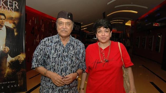 The late Bhupen Hazarika (left) with Kalpana Lajmi, who passed away on Sunday. (HT Photo) The late Bhupen Hazarika (left) with Kalpana Lajmi, who passed away on Sunday. (HT Photo)