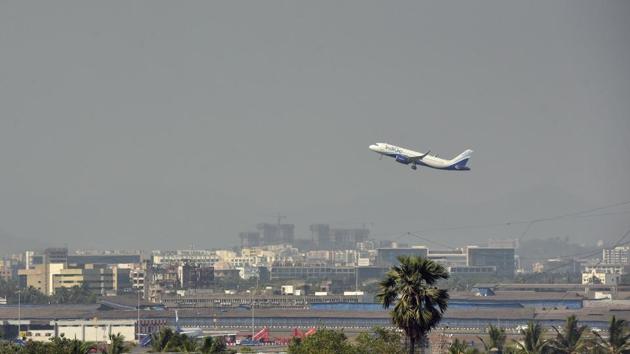 An airplane is seen at Santacruz in Mumbai, India. (HT Representative Photo) An airplane is seen at Santacruz in Mumbai, India. (HT Representative Photo)