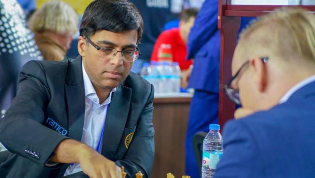 Five-time world champion Viswanathan Anand lost his match to world number two Fabiano Caruana of USA.(PTI)