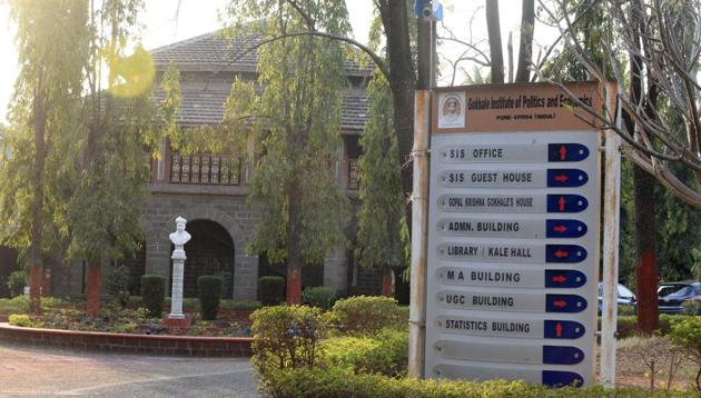Gokhale Institute of Politics and Economics, Pune. The survey is meant to understand the current status of people, total population count, number of people living in slums, in houses and who are homeless, in the 11 merged villages.(Pratham Gokhale/HT Photo)