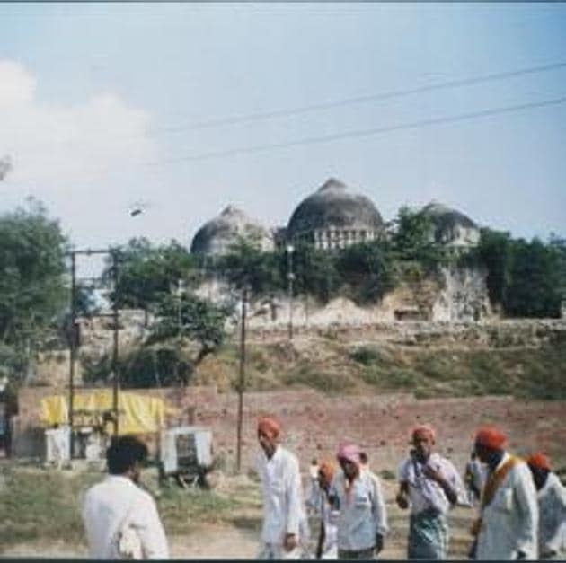 The Babri mosque in Ayodhya was destroyed in 1992 by karsewaks who brought it down insisting it was the birthplace of Lord Ram and that a temple should stand at the disputed site.(HT File Photo) The Babri mosque in Ayodhya was destroyed in 1992 by karsewaks who brought it down insisting it was the birthplace of Lord Ram and that a temple should stand at the disputed site.(HT File Photo)