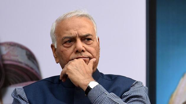 Former Minister of Finance Yashwant Sinha and Former Chief Minister of Maharashtra Prithviraj Chavan during the book launch of “Demonetization and The Black Economy” by Arun Kumar at Press Club, New Delhi, India, on Monday, March 19, 2018. (Raj K Raj/HT PHOTO) Former Minister of Finance Yashwant Sinha and Former Chief Minister of Maharashtra Prithviraj Chavan during the book launch of “Demonetization and The Black Economy” by Arun Kumar at Press Club, New Delhi, India, on Monday, March 19, 2018. (Raj K Raj/HT PHOTO)