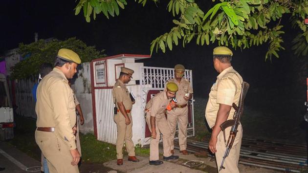 BJP lawmaker Sangeet Som survived an attack early Thursday at his residence in Meerut, Uttar Pradesh by unidentified miscreants who opened fire and hurled a grenade at the house, police said. Empty cartridges and an unpinned hand grenade have been recovered from the spot and investigation is underway to identify the assailants. (PTI) BJP lawmaker Sangeet Som survived an attack early Thursday at his residence in Meerut, Uttar Pradesh by unidentified miscreants who opened fire and hurled a grenade at the house, police said. Empty cartridges and an unpinned hand grenade have been recovered from the spot and investigation is underway to identify the assailants. (PTI)