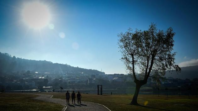 Women seen out for a walk in a park. Maria Teresa Rodriguez, 55 said in March, she weighed 82 kilos, now 70. Every day, she walks or does gymnastics for an hour and a half, and has started dancing on Fridays since her “legs no longer hurt.” (Miguel Riopa / AFP) Women seen out for a walk in a park. Maria Teresa Rodriguez, 55 said in March, she weighed 82 kilos, now 70. Every day, she walks or does gymnastics for an hour and a half, and has started dancing on Fridays since her “legs no longer hurt.” (Miguel Riopa / AFP)