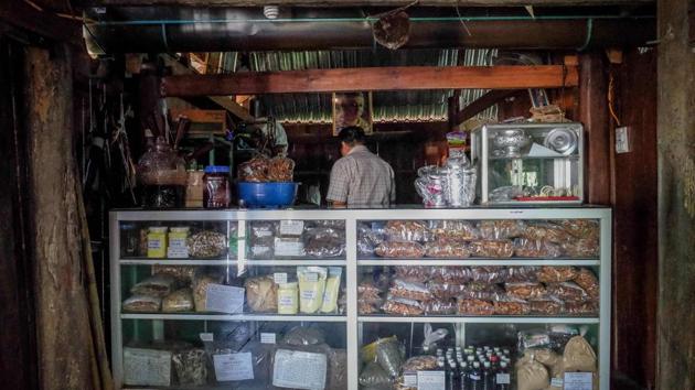 A shop at the traditional home of the late Ama Kong, a legendary elephant tamer from the M'nong tribe, selling ivory and elephant hairs to visitors in Buon Don district. The appetite for elephant parts is a cruel trend familiar to much of the region. In nearby Myanmar elephants are killed to feed a growing demand at home and in China for their skin, believed to cure eczema or acne. (Thanh Nguyen / AFP) 