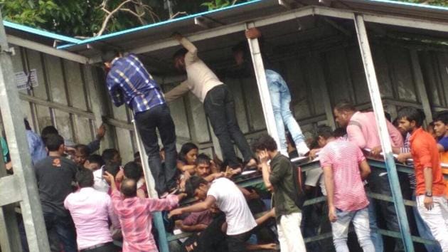 Twenty-three people lost their lives in the stampede at Elphinstone Road station on September 29 last year. (HT File) Twenty-three people lost their lives in the stampede at Elphinstone Road station on September 29 last year. (HT File)