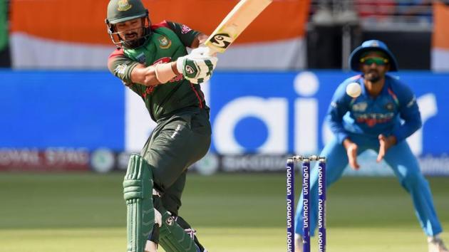 Bangladesh batsman Liton Das plays a shot during the start of the final one day international. (AFP) Bangladesh batsman Liton Das plays a shot during the start of the final one day international. (AFP)