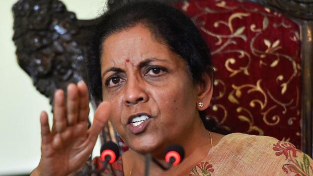 Chennai: Defence Minister Nirmala Sitharaman addresses a press conference at Officers Training Academy (OTA), in Chennai, Saturday, Sept 29, 2018.(PTI)