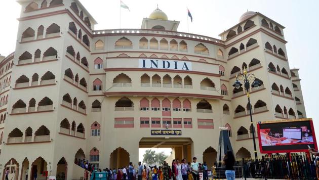 The Attari-Wagah border joint check post (JCP) has pipped Jallianwala Bagh in terms of tourist footfall and has become the second most-visited destination in Amritsar after the Golden Temple. The Attari-Wagah border is famous for its flag lowering ceremony, known as Beating the Retreat. (Sameer Sehgal/ht) The Attari-Wagah border joint check post (JCP) has pipped Jallianwala Bagh in terms of tourist footfall and has become the second most-visited destination in Amritsar after the Golden Temple. The Attari-Wagah border is famous for its flag lowering ceremony, known as Beating the Retreat. (Sameer Sehgal/ht)
