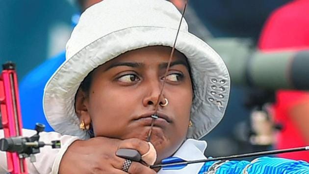 Deepika Kumari was in action at the Archery World Cup Finals in Samsun on Sunday.(PTI)