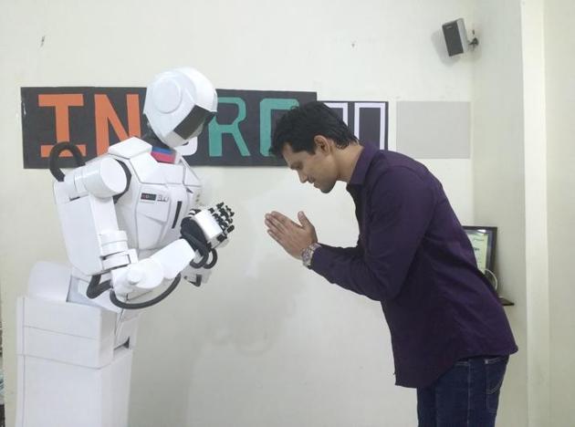 Robot: 'World's most advanced' humanoid bot grabs a researcher's hand