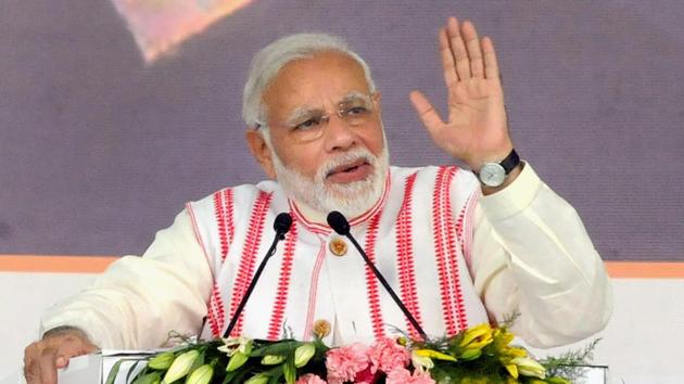 Prime Minister Narendra Modi will address the nation on the 48th edition of his radio programme ‘Mann Ki Baat’ on Sunday.(PTI File Photo)