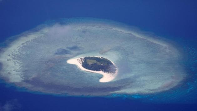 An aerial view of uninhabited island of Spratlys in the disputed South China Sea. (REUTERS) An aerial view of uninhabited island of Spratlys in the disputed South China Sea. (REUTERS)
