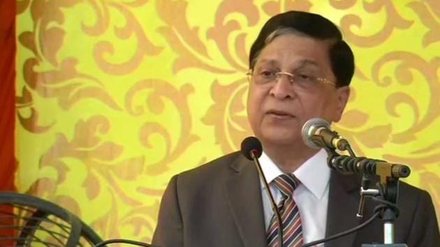 The outgoing chief justice on India Dipak Misra said that justice must have a human face.(ANI Photo)