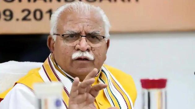 Haryana chief minister Manohar Lal Khattar Haryana chief minister Manohar Lal Khattar