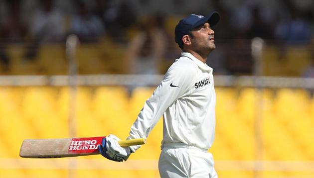 File image of Virender Sehwag(Hindustan Times via Getty Images) File image of Virender Sehwag(Hindustan Times via Getty Images)