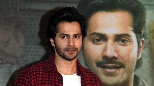 Indian Bollywood actor Varun Dhawan poses during the promotion of the Hindi comedy-drama film 'Sui Dhaaga' in Mumbai.(AFP)