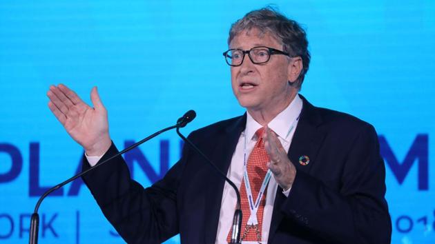 Bill Gates was speaking at the Goalkeepers event in New York that showcased efforts made to meet the UN’s sustainable development goals.(AFP/File Photo) Bill Gates was speaking at the Goalkeepers event in New York that showcased efforts made to meet the UN’s sustainable development goals.(AFP/File Photo)