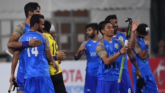 File picture of the Indian men’s hockey team(AFP)