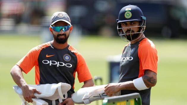 File image of India skipper Virat Kohli (right) and Test deputy Ajinkya Rahane. (Action Images via Reuters) File image of India skipper Virat Kohli (right) and Test deputy Ajinkya Rahane. (Action Images via Reuters)