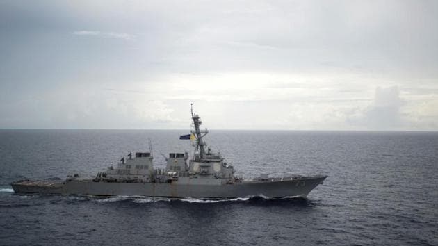 Guided-missile destroyer USS Decatur (DDG 73) operates in the South China Sea as part of the Bonhomme Richard Expeditionary Strike Group (ESG) in the South China Sea on October 13, 2016. (US Navy handout via Reuters Photo) Guided-missile destroyer USS Decatur (DDG 73) operates in the South China Sea as part of the Bonhomme Richard Expeditionary Strike Group (ESG) in the South China Sea on October 13, 2016. (US Navy handout via Reuters Photo)