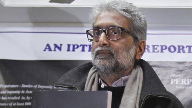 Human rights activist Gautam Navlakha was released from house arrest by the Delhi High Court on Monday.(AP FILE PHOTO)