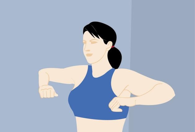 Do these elbow push-ups to relieve shoulder strain(Illustration: Mitrarun Haldar)