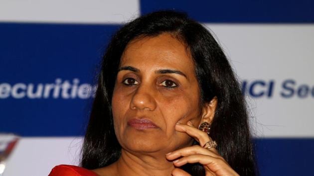 ICICI bank's former CEO Chanda Kochhar listens to a speaker at a news conference in Mumbai, March 15, 2018.(REUTERS)