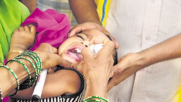 Traces of Polio Virus Type 2 were found in some batches of oral polio vaccine manufactured by a Ghaziabad-based pharmaceutical company.(File Photo)