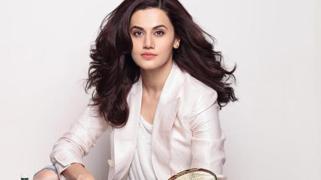 Actor Taapsee Pannu is entering the Premier Badminton League with the Pune team called Seven Aces.(Photo: Munna.S/HTBS)