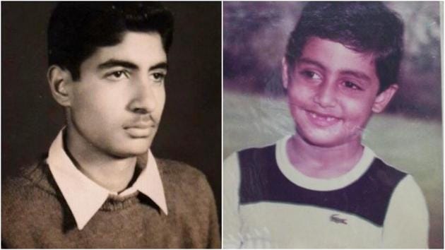 Abhishek Bachchan trolled his father right back with a funny old picture.(Instagram)