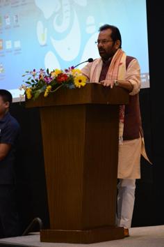Union minister Mukhtar Abbas Naqvi in Guwahati on October 5. (Mukhtar Abbas Naqvi/Twitter) Union minister Mukhtar Abbas Naqvi in Guwahati on October 5. (Mukhtar Abbas Naqvi/Twitter)